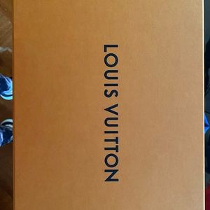 Louis Vuitton box and shopping bag